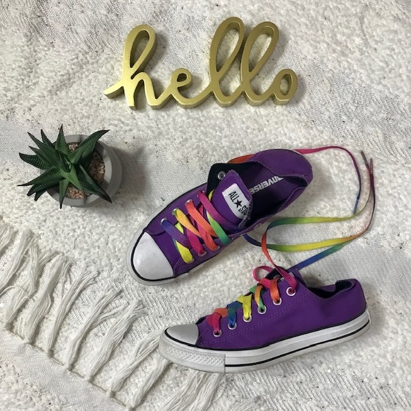 converse rainbow laces